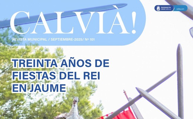 Ja s'ha publicat la revista municipal 'Calvià!' número 101 de setembre de 2025.