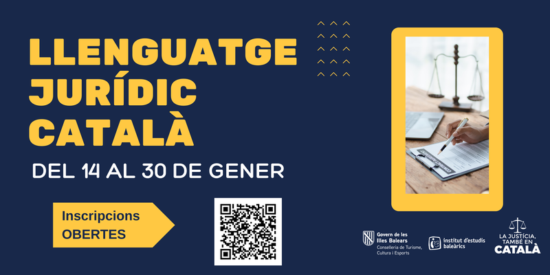 Nou curs de Llenguatge jurídic català de l'IEB.