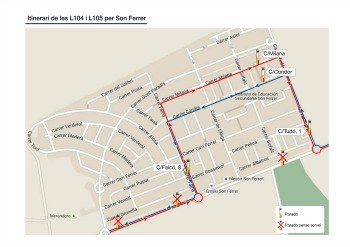 NOTICE: new bus stops in Calvià.