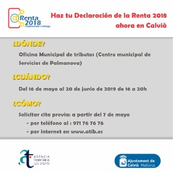 Income Tax Return 2018: 'Renda Àgil' Campaign.