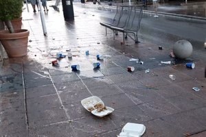 Campaign to avoid dirt in Magaluf.