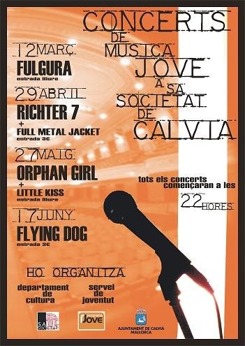 Concerts of music for young people at Sa Societat.