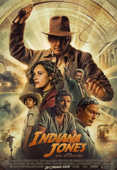 Cartell de Indiana Jones y el dial del destino.