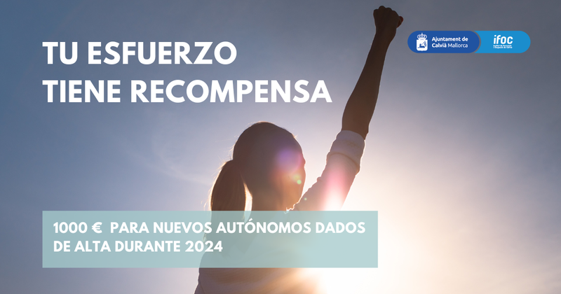 El Ayuntamiento de Calvià apoya a los nuevos autónomos dados de alta en 2024 con ayudas directas.