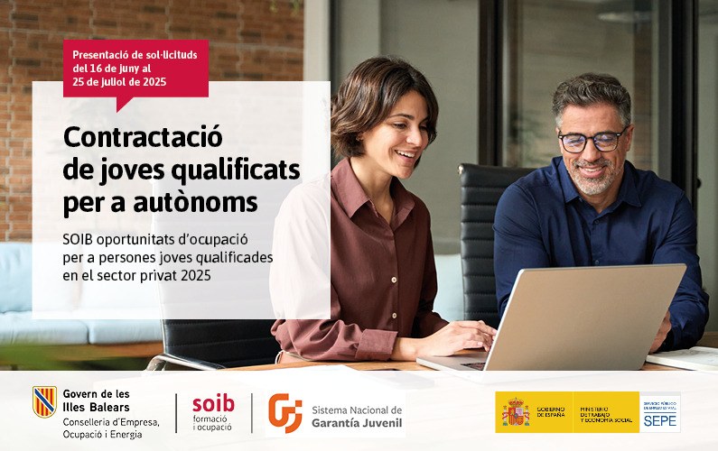 ¿Eres autónomo/a?  Impulsa tu negocio contratando tu primer trabajador joven con una ayuda de hasta 35.000 €.