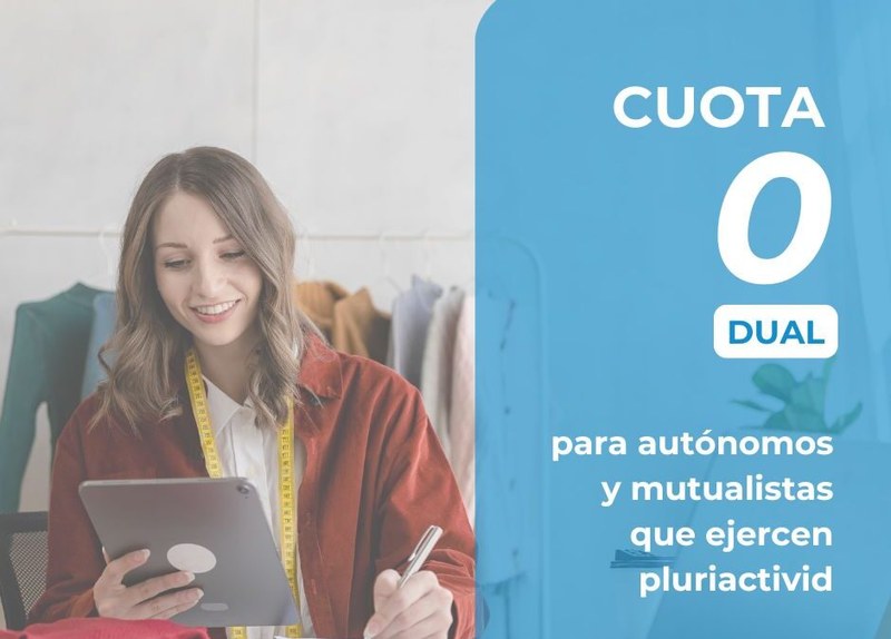 Nueva subvención «Cuota cero dual» para autónomos y mutualistas que ejercen pluriactividad.