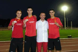 Brillante inauguración de la pista de atletismo.