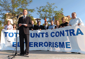 Palmanova clama contra el terrorismo.