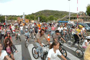 Récord de participación en la Jornada en bicicleta.
