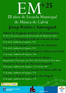 25 años de Escuela Municipal de Música de Calvià.