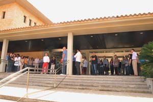 Minuto de silencio por las víctimas de Lorca.