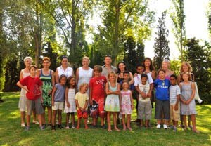 Despedida a los niños saharauis.