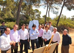 El conseller Biel Company visita Costa d'en Blanes.
