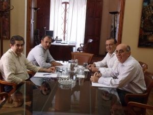 Reunión con el conseller de Turismo.
