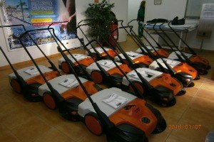 Nuevas barredoras para los colegios.