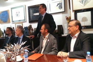 Encuentro con el embajador británico.