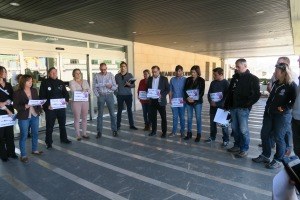 Concentración contra la violencia de género.