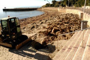 Mejoras en la playa de Torà (Peguera).