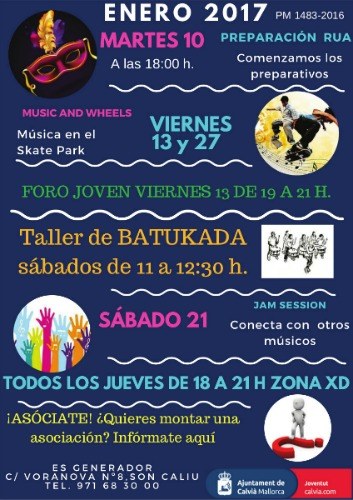 Agenda Joven enero 2017.