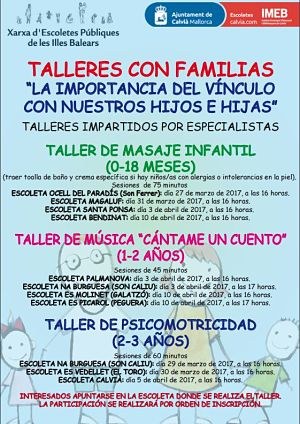 Talleres con familias en las Escoletes.