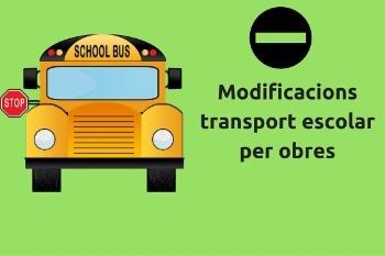 Aviso: cambios en el transporte escolar de S Ponça.