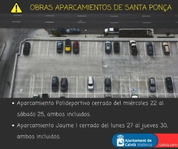 Mejoras en los aparcamientos de Santa Ponça.