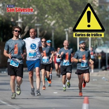 San Silvestre 'calvianera' - Cortes de tráfico.