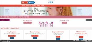 Nuevo portal web del IFOC: Agencia de colocación.