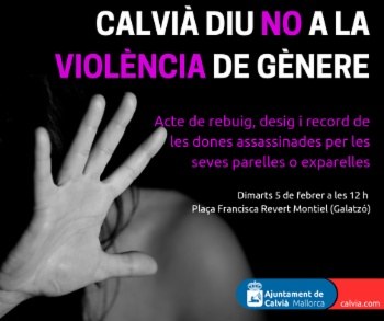 Concentración contra la violencia de género.