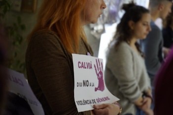 Acto contra la violencia de género.