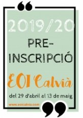 Preinscripción Escuela Oficial de Idiomas.