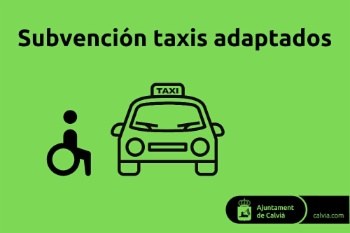 Ayudas para taxis adaptados.